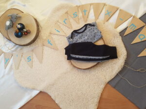 Kerstslinger baby's first x-mas