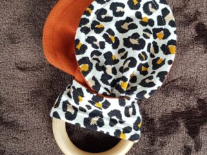 Bijtring panter met briquekleur