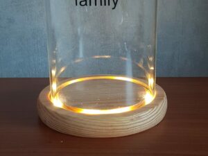 Stolp met ledverlichting groot 12*17cm (d*h)
